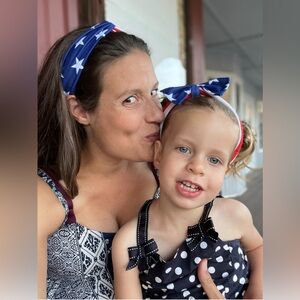 Mommy & Me Patriotic Stars & Stripes Headband Set